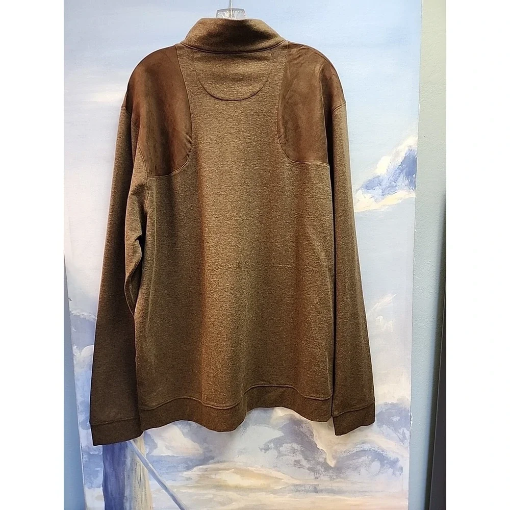 Sharp Lad XXL NWT Quarter-zip Pullover In Mocha $165
